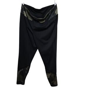 LIVI Active High Rise Black Camo Trim Leggings 18/20